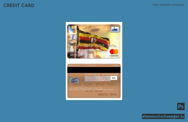 Uganda ABC Bank of Uganda Mastercard Beispielvorschau